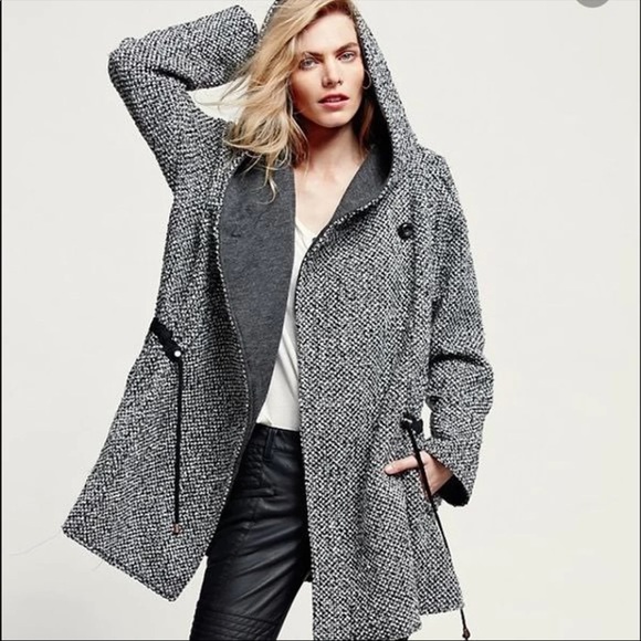 Free People Jackets & Blazers - Free People Black and Gray Pea Coat
